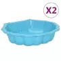 Sabbiere 2 pz Blu 77x87x21 cm in Plastica