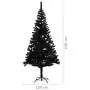 Albero di Natale Artificiale con Supporto Nero 240 cm PVC