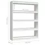 Libreria/Divisorio Bianco 100x30x135,5 cm in Legno di Pino