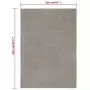 Tappeto Rettangolare Grigio 160x230 cm in Cotone