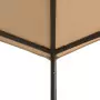 Gazebo Padiglione Tenda Tettoia 3x3 m Acciaio Beige