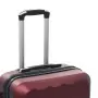 Set Trolley a Custodia Rigida 3 pz Rosso Vino in ABS