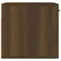 Armadietto a Muro Rovere Marrone 80x35x36,5cm Legno Multistrato