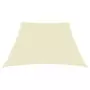 Parasole a Vela in Tela Oxford a Trapezio 2/4x3 m Crema