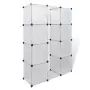 Armadio Modulare con 9 Scomparti 37x115x150 cm Bianco