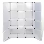 Armadio Modulare con 9 Scomparti 37x115x150 cm Bianco