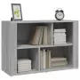 Credenza Grigio Sonoma 80x30x54 cm in Legno Multistrato