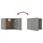 Armadietti TV Montati a Parete 4 pz Grigio Sonoma 30,5x30x30 cm