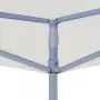 Gazebo Professionale Pieghevole 3x3m Acciaio Bianco