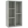 Libreria/Credenza Grigio Cemento 50x25x80 cm in Truciolato