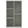 Libreria/Credenza Grigio Cemento 50x25x80 cm in Truciolato