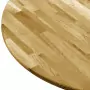 Piano del Tavolo Legno Massello di Rovere Circolare 23mm 700mm