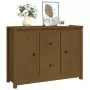 Credenza Miele 100x35x74 cm in Legno Massello di Pino