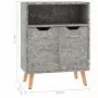 Credenza Grigio Cemento 60x30x72 cm in Truciolato