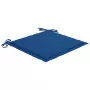 Cuscini per Sedie da Giardino 6 pz Blu Reale 50x50x3 cm Tessuto