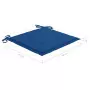 Cuscini per Sedie da Giardino 6 pz Blu Reale 50x50x3 cm Tessuto