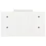 Supporto per Monitor Bianco 100x27x15 cm Legno Massello di Pino