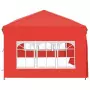 Tenda per Feste Pieghevole con Pareti Laterali Rosso 3x6 m