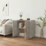 Credenza Grigio Cemento 80x33x70 cm in Legno Multistrato