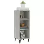 Credenza Grigio Cemento 34,5x32,5x90 cm in Legno Multistrato