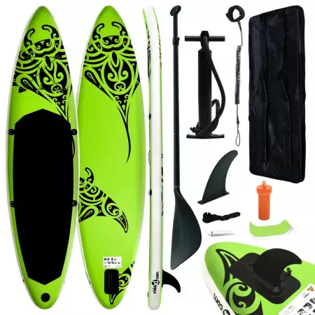 Set Tavola Gonfiabile da SUP 320x76x15 cm Verde