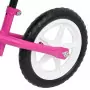 Bicicletta Senza Pedali con Ruote da 10 Pollici Rosa