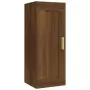 Mobile Pensile Rovere Marrone 35x34x90 cm in Legno Multistrato