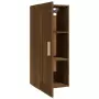 Mobile Pensile Rovere Marrone 35x34x90 cm in Legno Multistrato