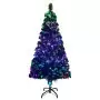 Albero di Natale Artificiale Supporto Verde 120 cm Fibra Ottica