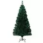 Albero di Natale Artificiale Supporto Verde 120 cm Fibra Ottica