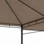 Gazebo Tetto Doppio Estendibile 3x3x2,75m Grigio Talpa 180g/m²