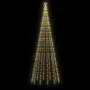 Albero di Natale con Puntale Colorato 732 LED 500 cm