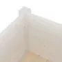 Fioriera da Giardino Bianca 70x70x70 cm Legno Massello di Pino