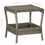 Tavolo da Giardino Marrone 45x45x46,5 cm in Polyrattan