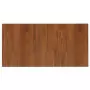 Piano Bagno Marrone Scuro 80x40x2,5cm Legno Massello Trattato