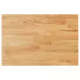 Piano Bagno Marrone Chiaro 60x40x1,5cm Legno Massello Trattato