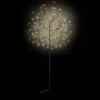 Albero di Natale 120 LED Bianco Caldo Ciliegio in Fiore 150 cm