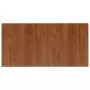 Piano Bagno Marrone Scuro 100x50x1,5cm Legno Massello Trattato