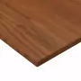 Piano Bagno Marrone Scuro 100x50x1,5cm Legno Massello Trattato