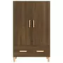 Credenza Rovere Marrone 70x31x115 cm in Legno Multistrato