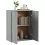 Credenza Grigio Sonoma 60x30x75 cm in Legno Multistrato