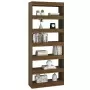 Libreria/Divisorio Rovere Marrone 80x30x198 cm in Truciolato