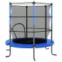 Set Trampolino con Rete di Sicurezza Rotondo 140x160 cm Blue