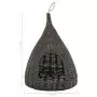 Cesta per Gatti Cuscino Grigio 40x60cm Teepee Salice Naturale