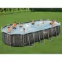 Bestway Set Piscina Ovale 7,32x3,66x1,22 m