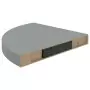 323923  Floating Corner Shelves 2 pcs Grey 35x35x3,8 cm MDF