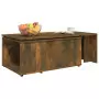 Tavolino da Salotto Rovere Fumo 150x50x35 cm Legno Multistrato