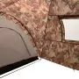 Tenda Igloo da Campeggio 650x240x190 cm per 8 Persone Mimetico