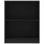 Libreria Nera 60x24x74,5 cm in Legno Multistrato