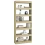 Libreria/Divisorio Rovere Sonoma 80x30x198 cm in Truciolato